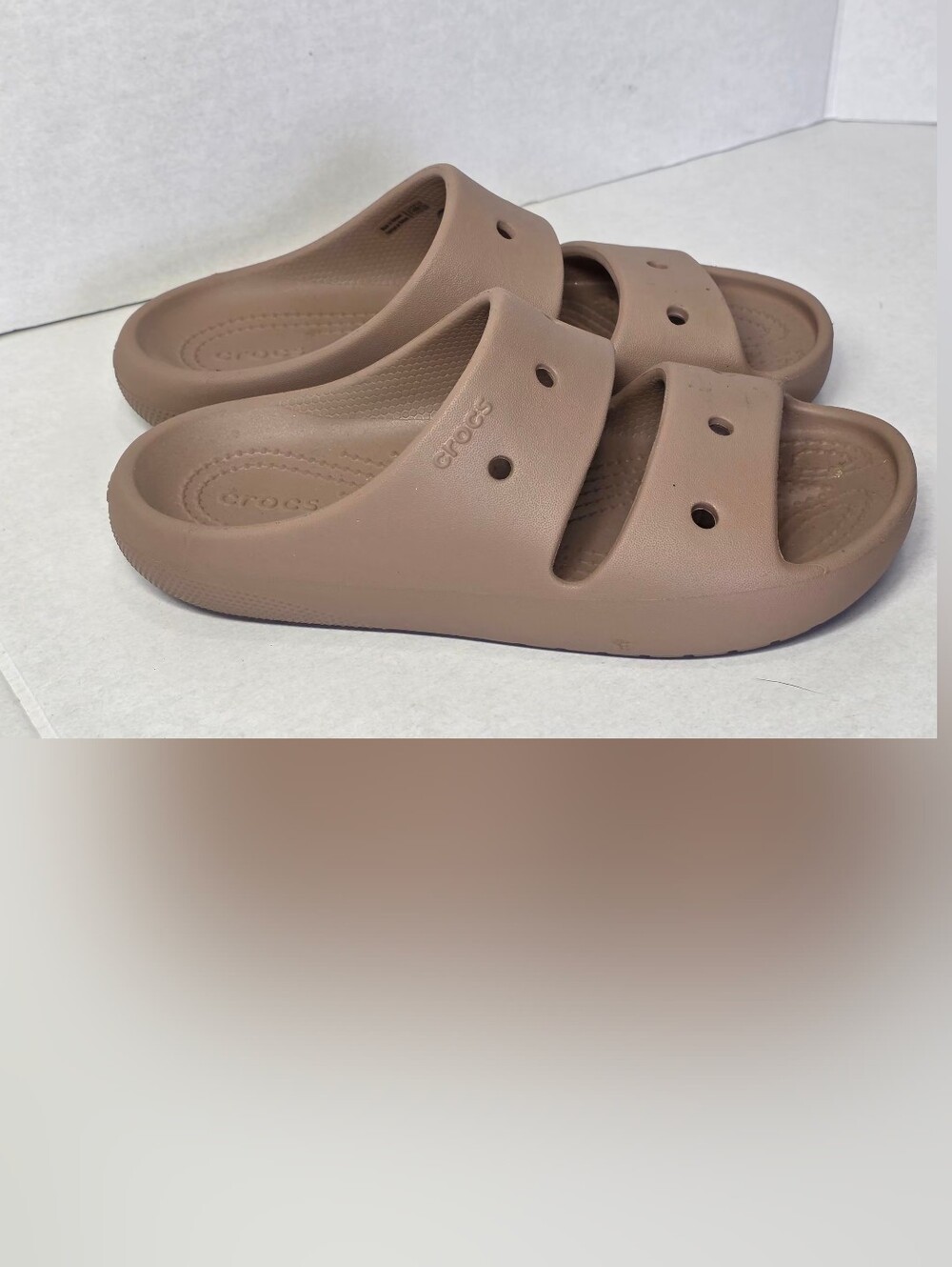 New Crocs Classic Sandal In Lattee Womans Size 5 Mens Sz 3